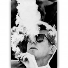 JFK John F Kennedy Smoking Art Silk Poster 8x12 24x36 24x43   273310137108